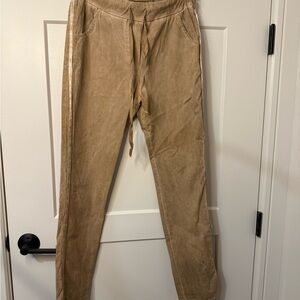 Women's Tan Straight Leg Pants
